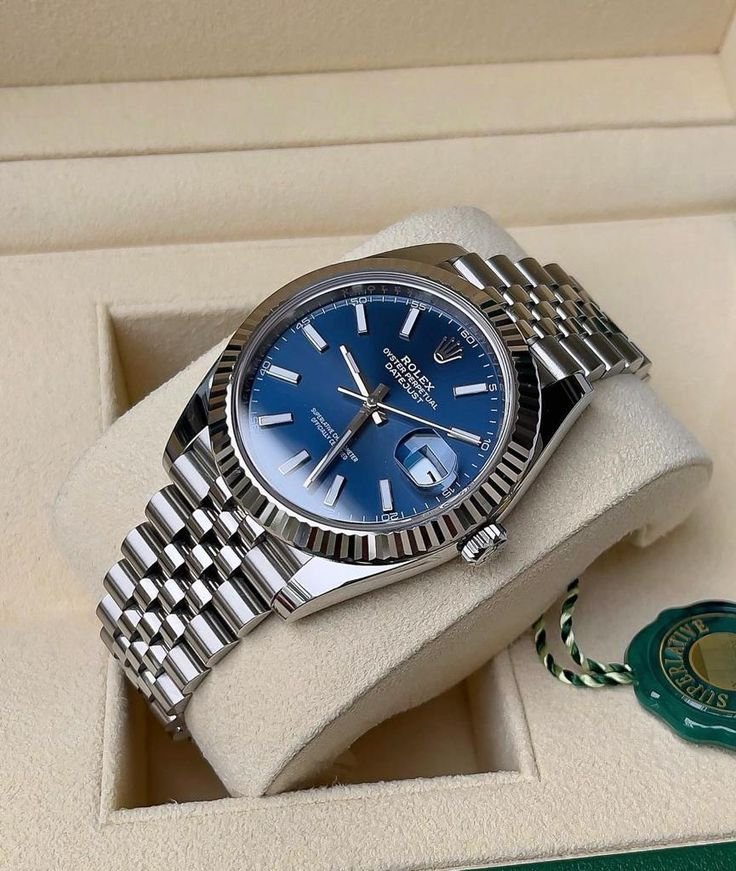 Role_x Oyster Perpetual Date Just Silver-Blue - Image 2