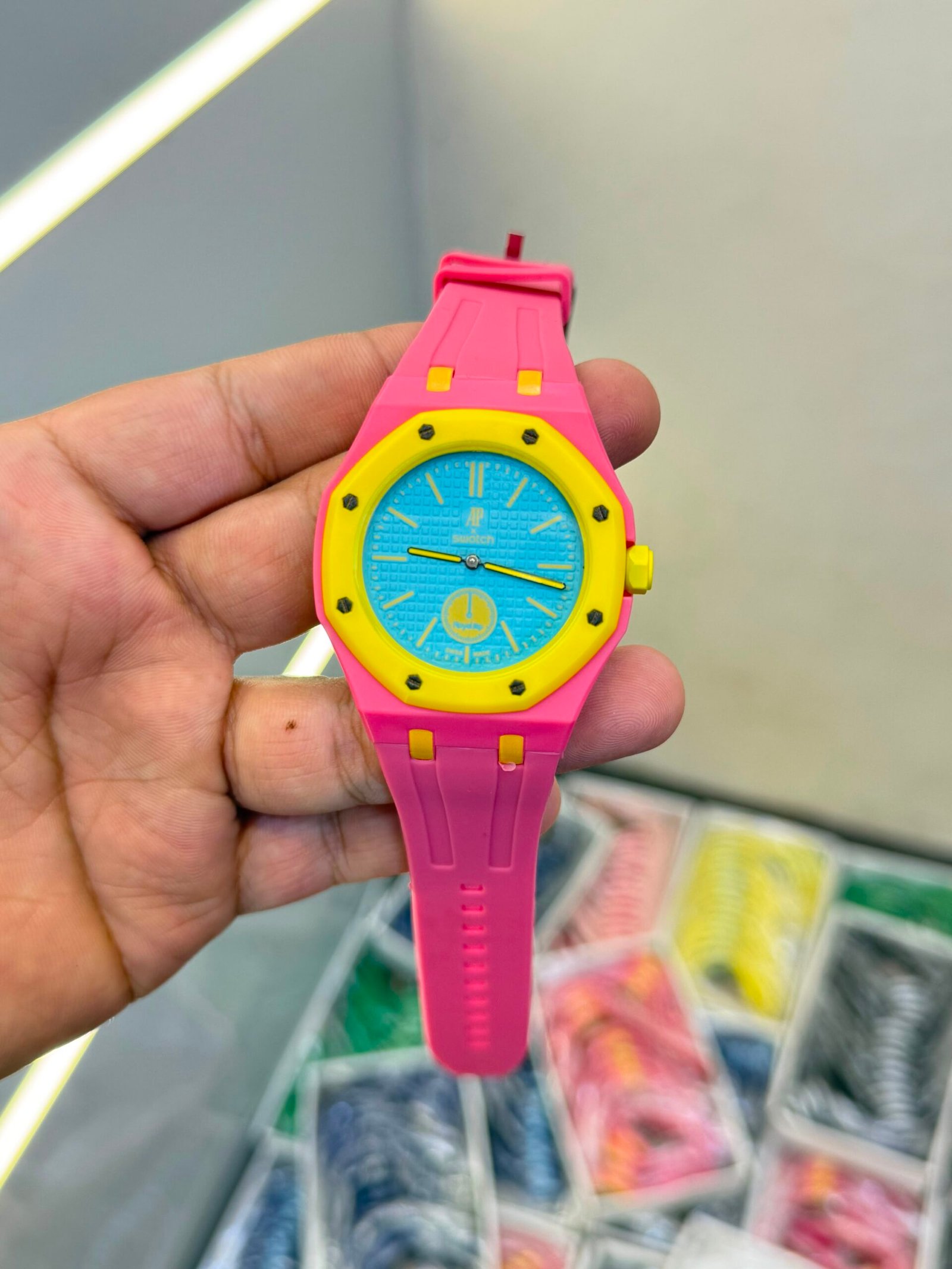 Product:-AP X SWATCH WITH BELT PREMIUM QUALITY 2222