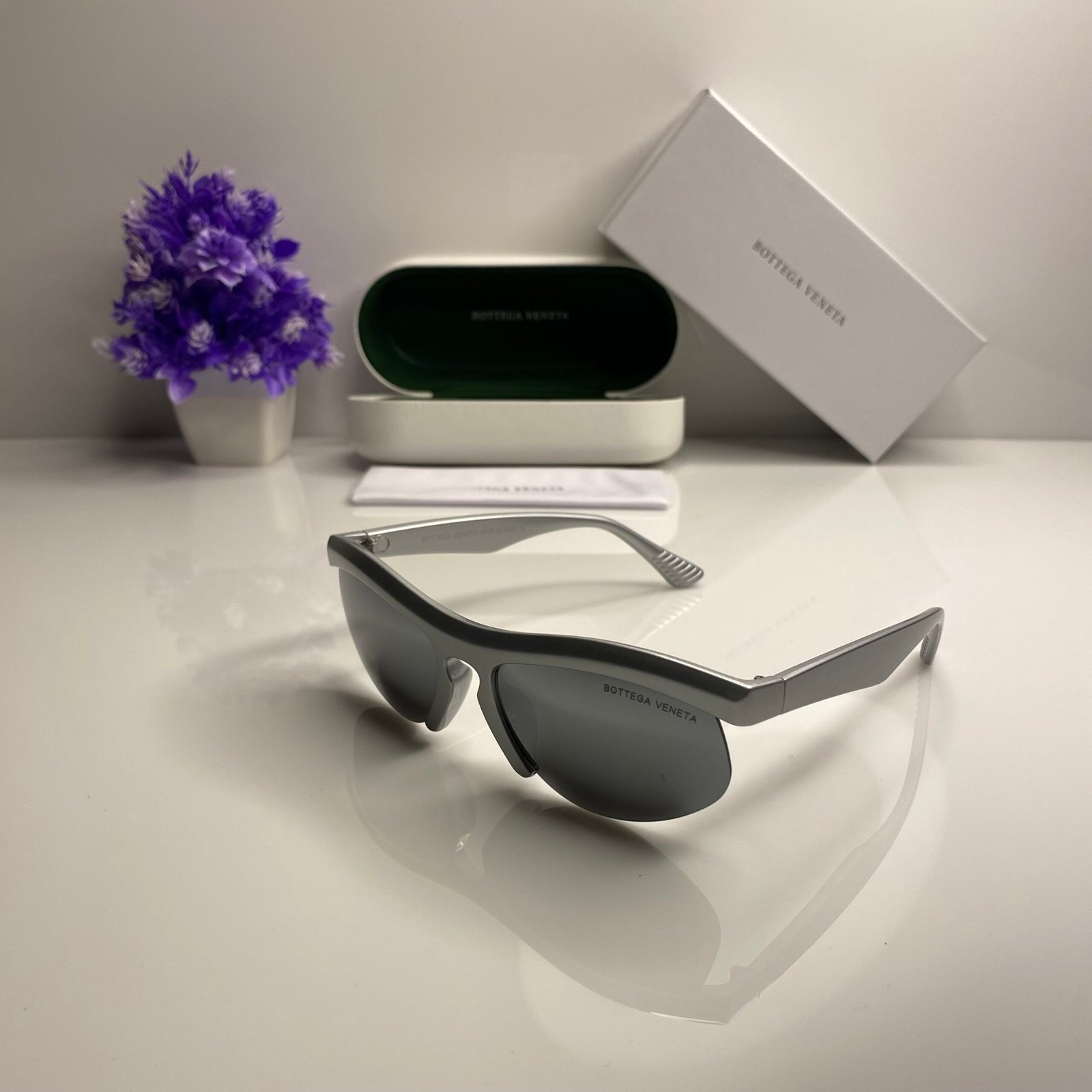 Bottega Veneta Silver Black