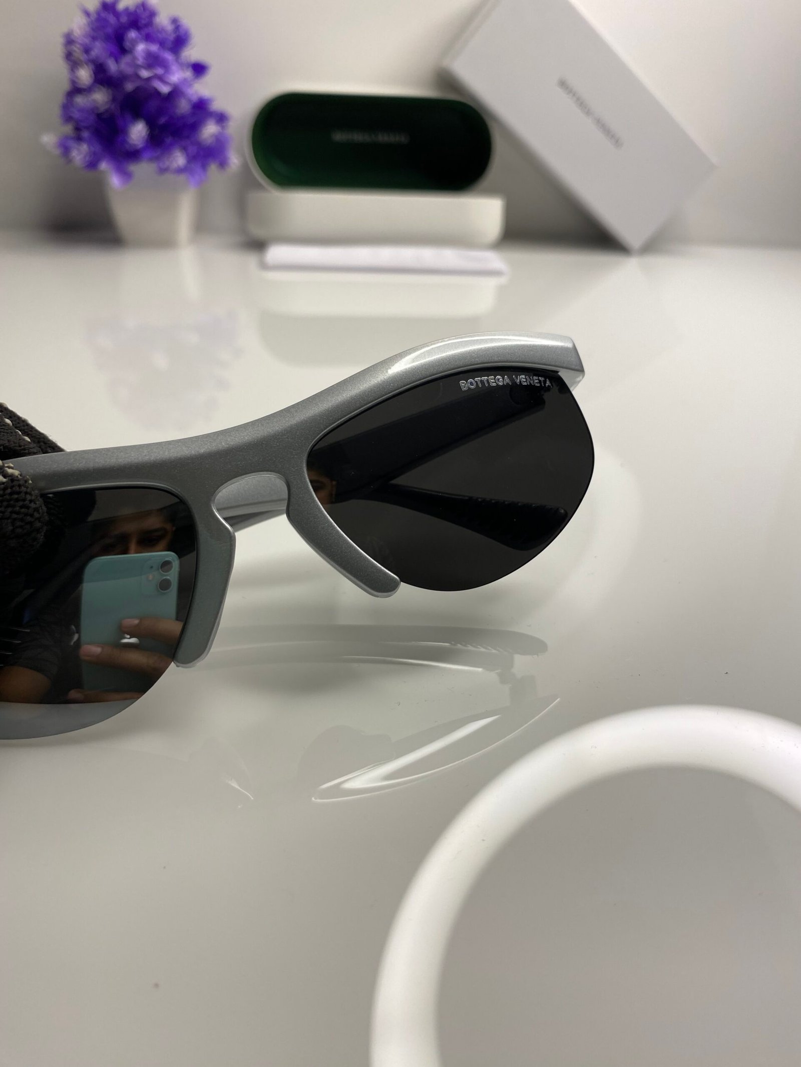 Bottega Veneta Silver Black - Image 3