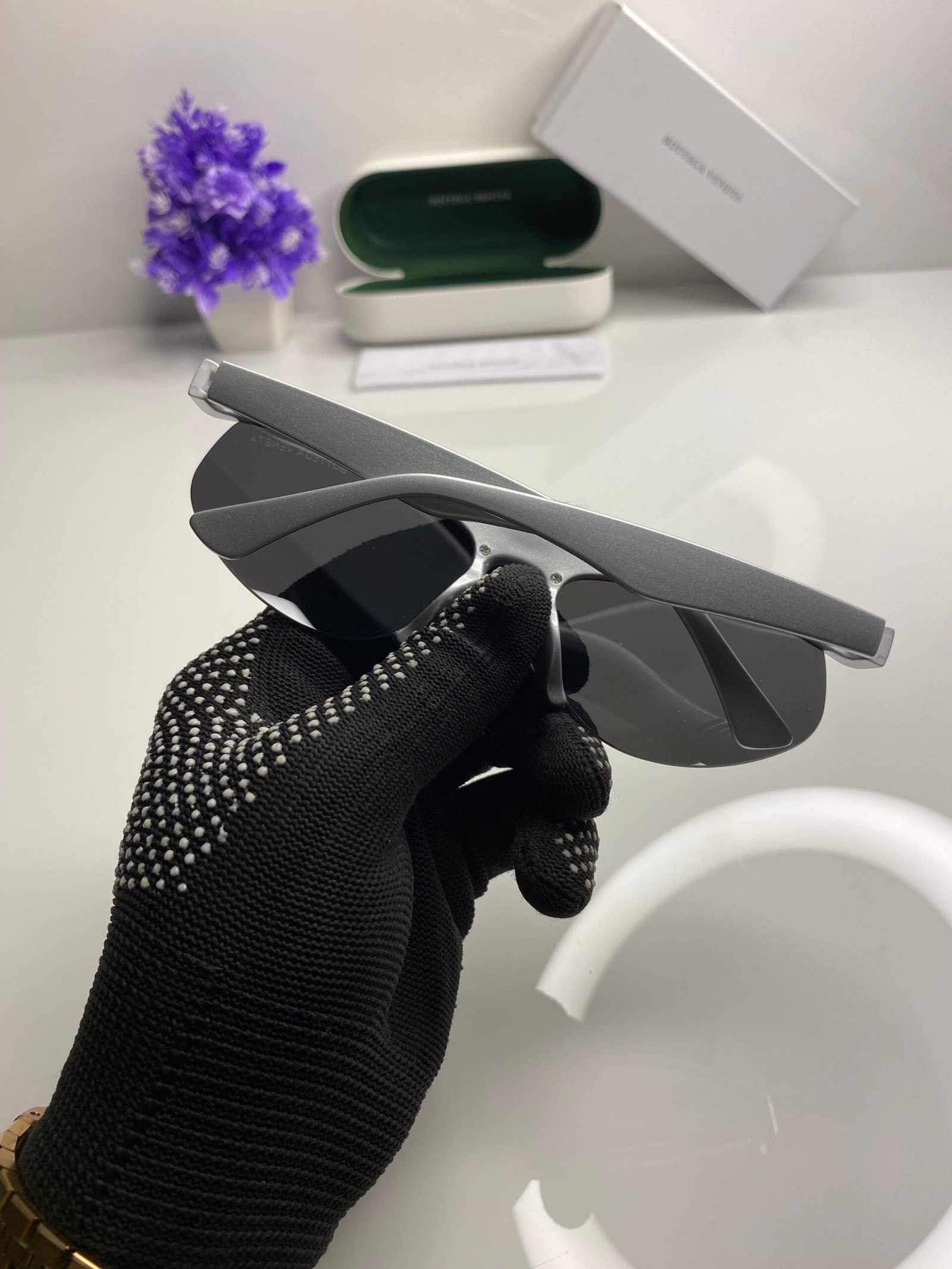 Bottega Veneta Silver Black - Image 2