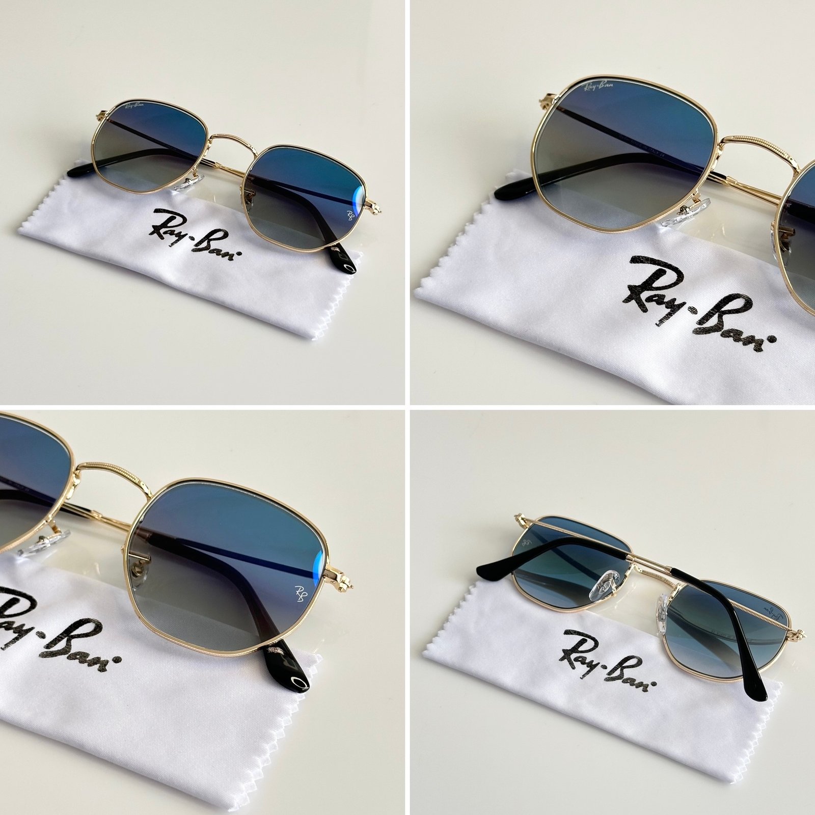 Rayban 3548 Gold Blue - Image 2