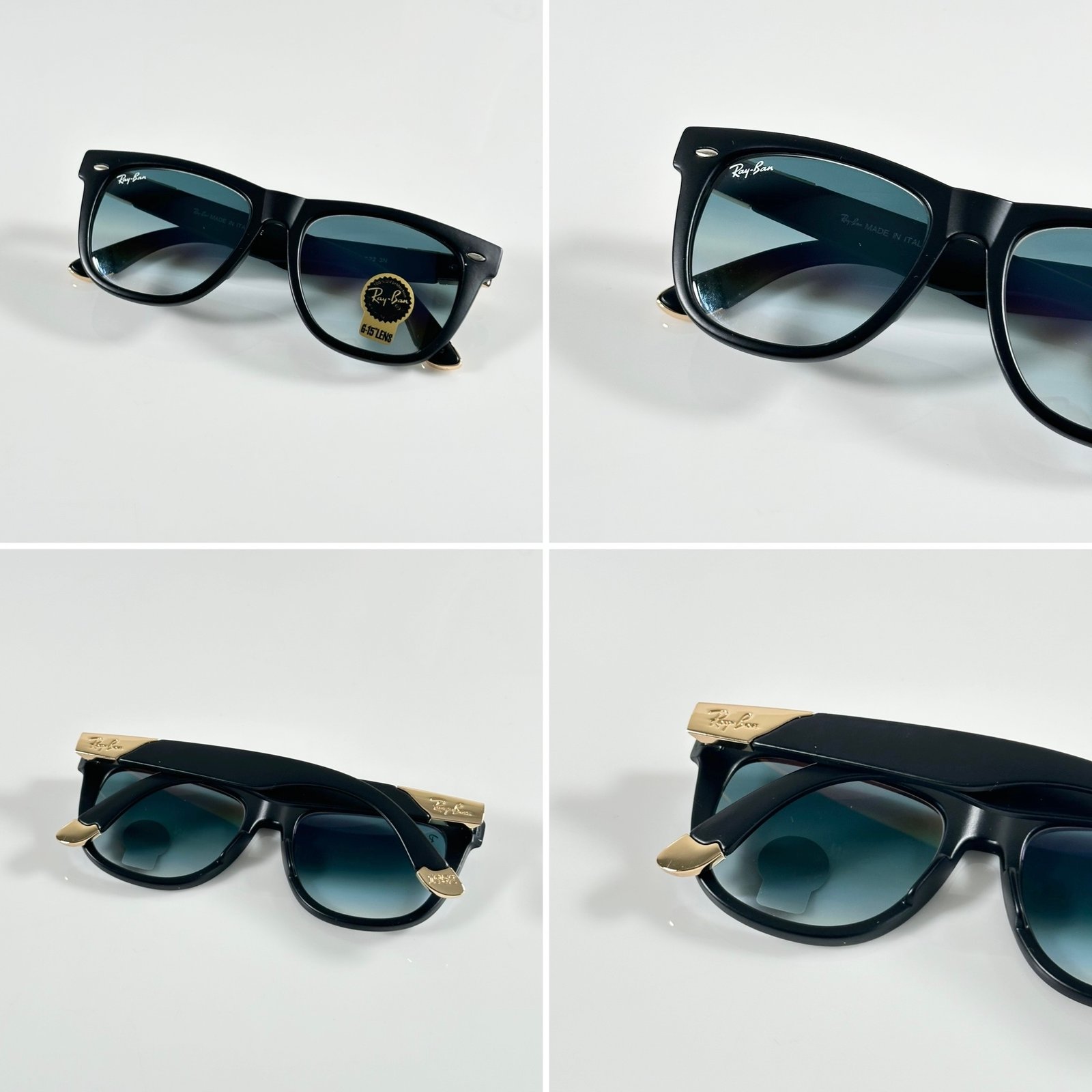 RB 2140 Gold Black Blue (GLASS) - Image 2