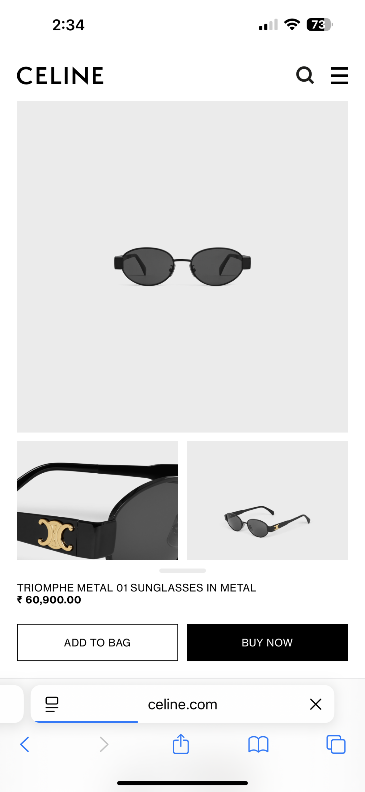 Celine 1006 Full Black - Image 2