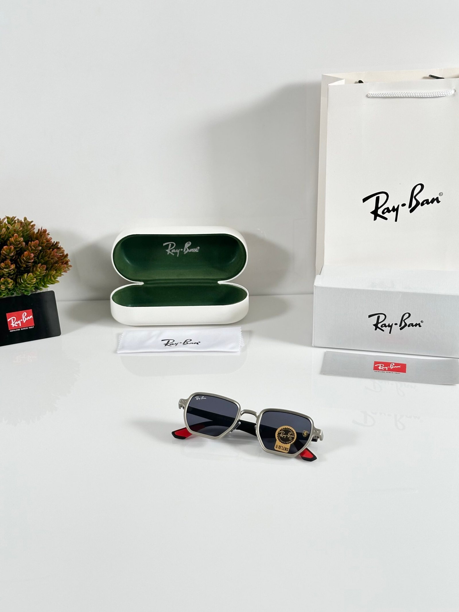 Rayban 08 Silver Black - Image 4