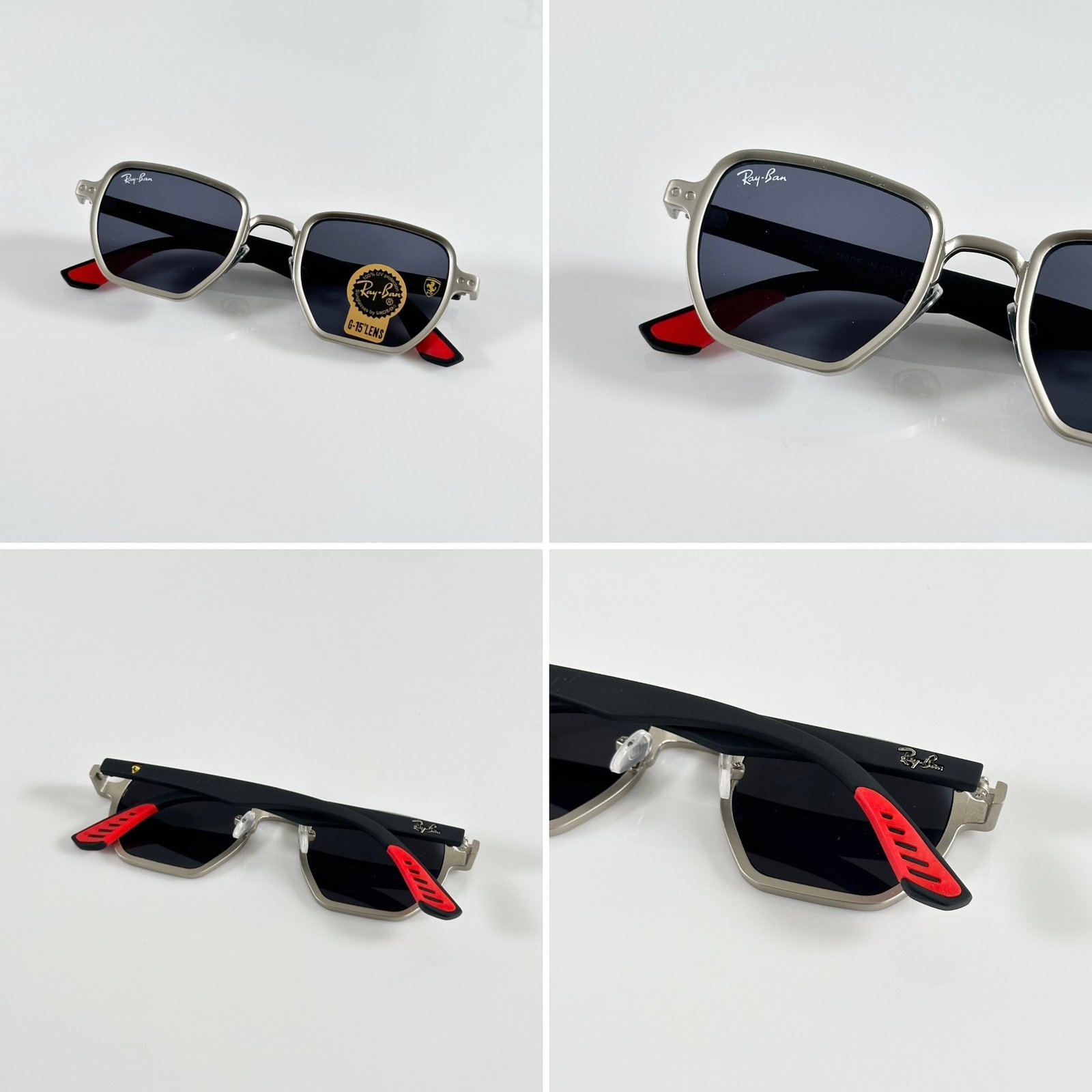 Rayban 08 Silver Black - Image 2