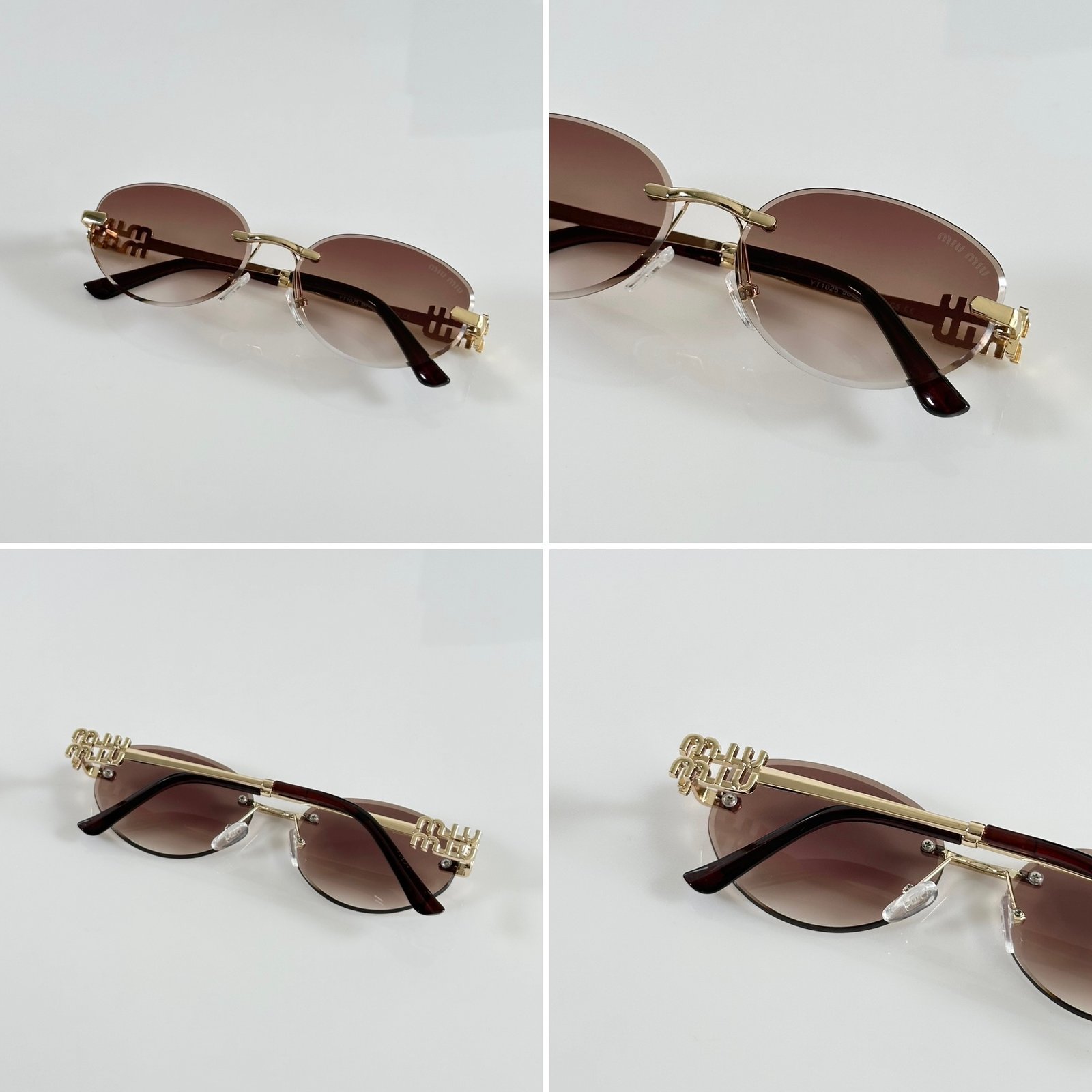 Miu Miu WMNS 1025 Gold Brown - Image 2