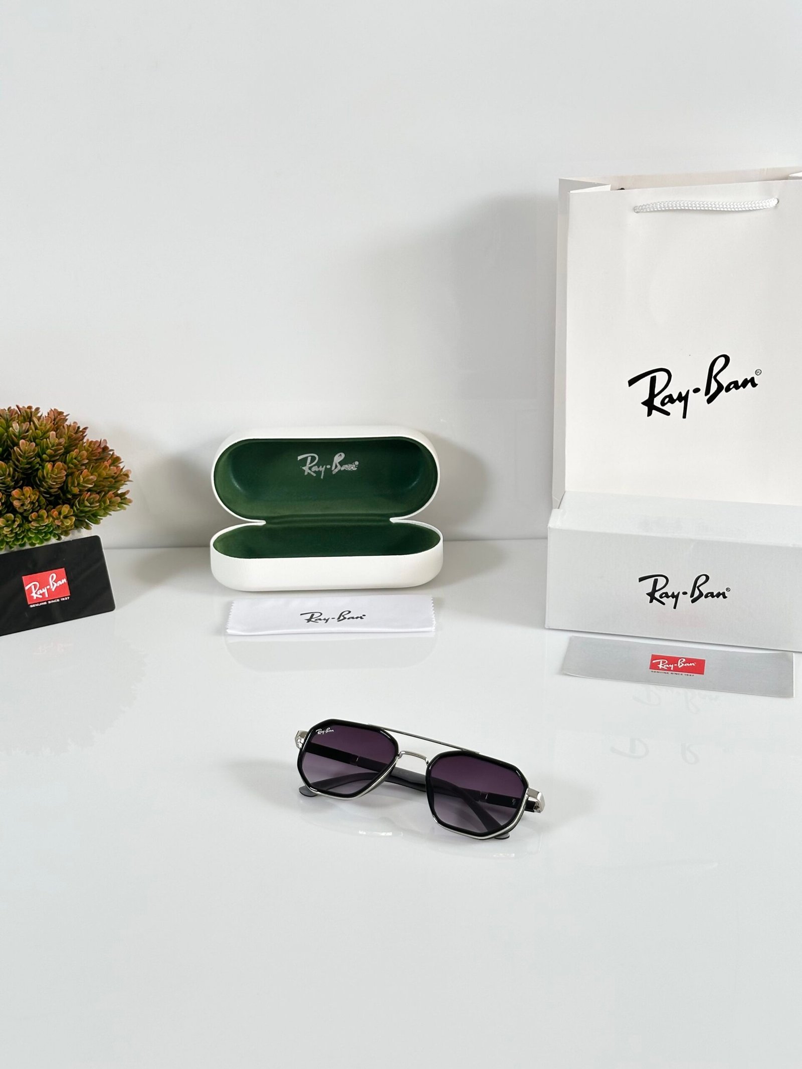 Rayban 3162 Silver Black DC - Image 4