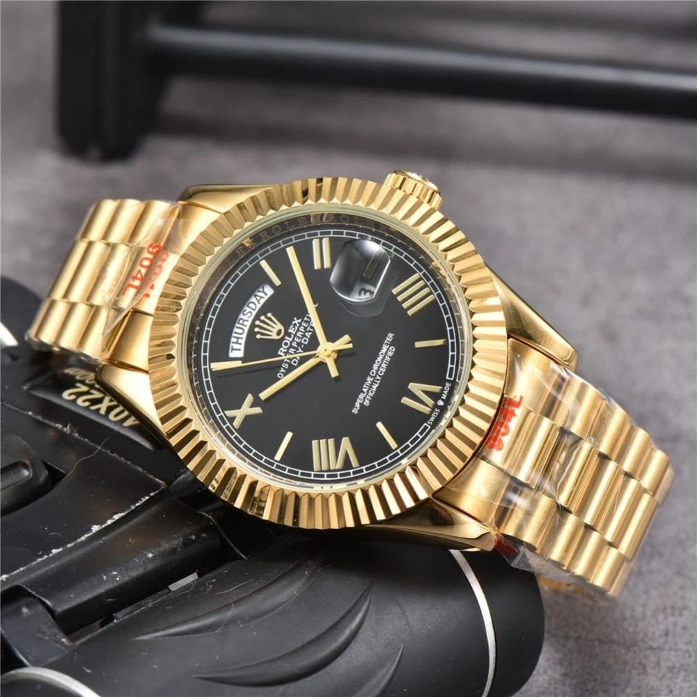 Role_x Oyster Perpetual Day Date 40 Battery Gold-Black - Image 2