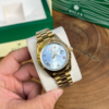 Rolee_x Oyster Perpetual Day Date Diamond 40 Battery Gold-Tiffny