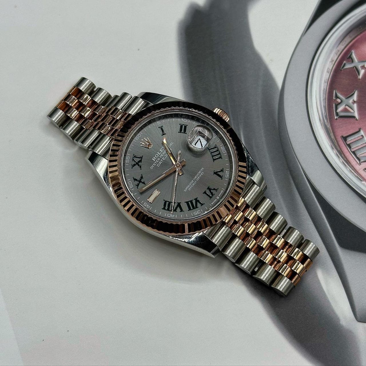 Role_x Oyster perpetual Date just Automatic Copper - Image 2