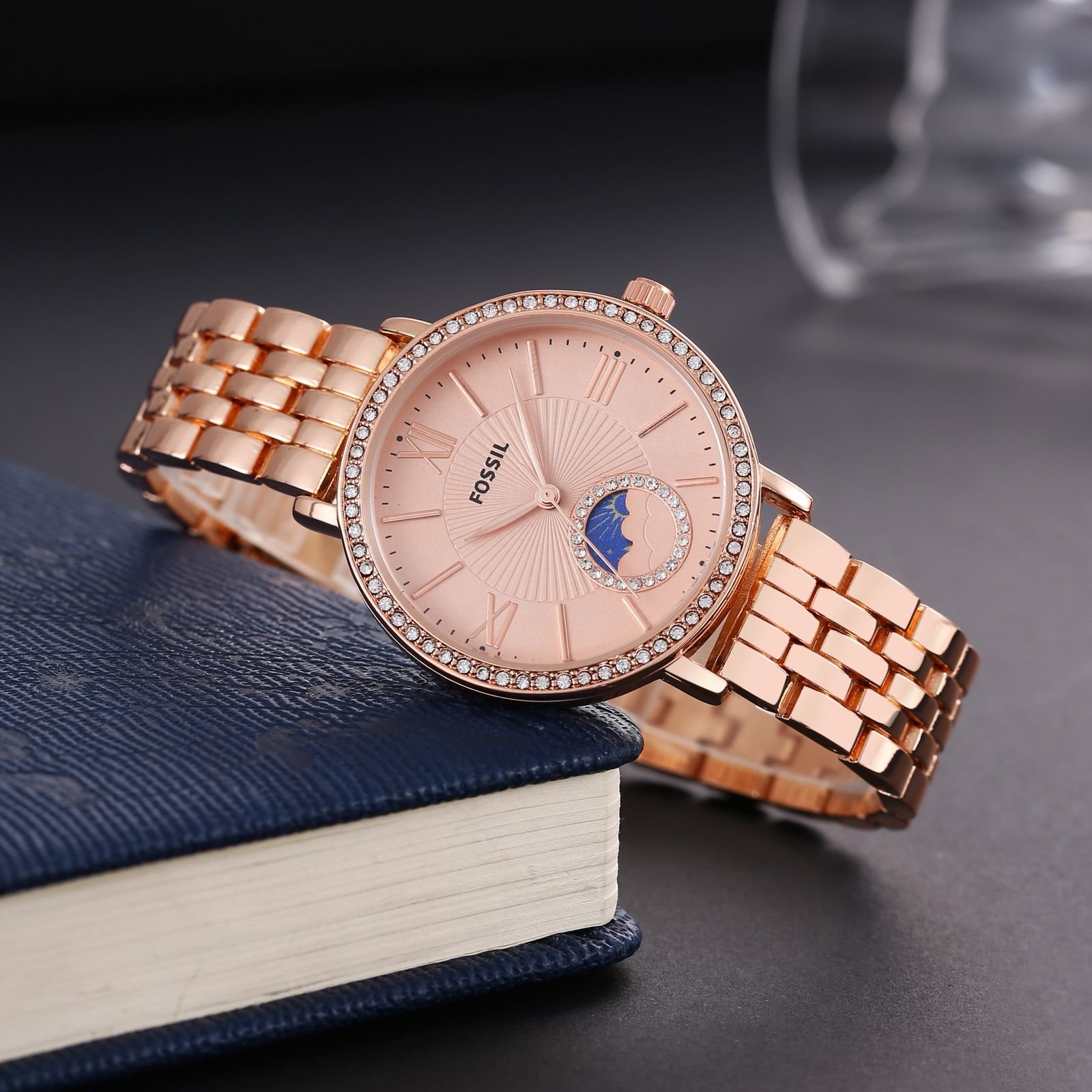 Fossi_l Es3121 Jacqueline Sun Moon Copper-Pink