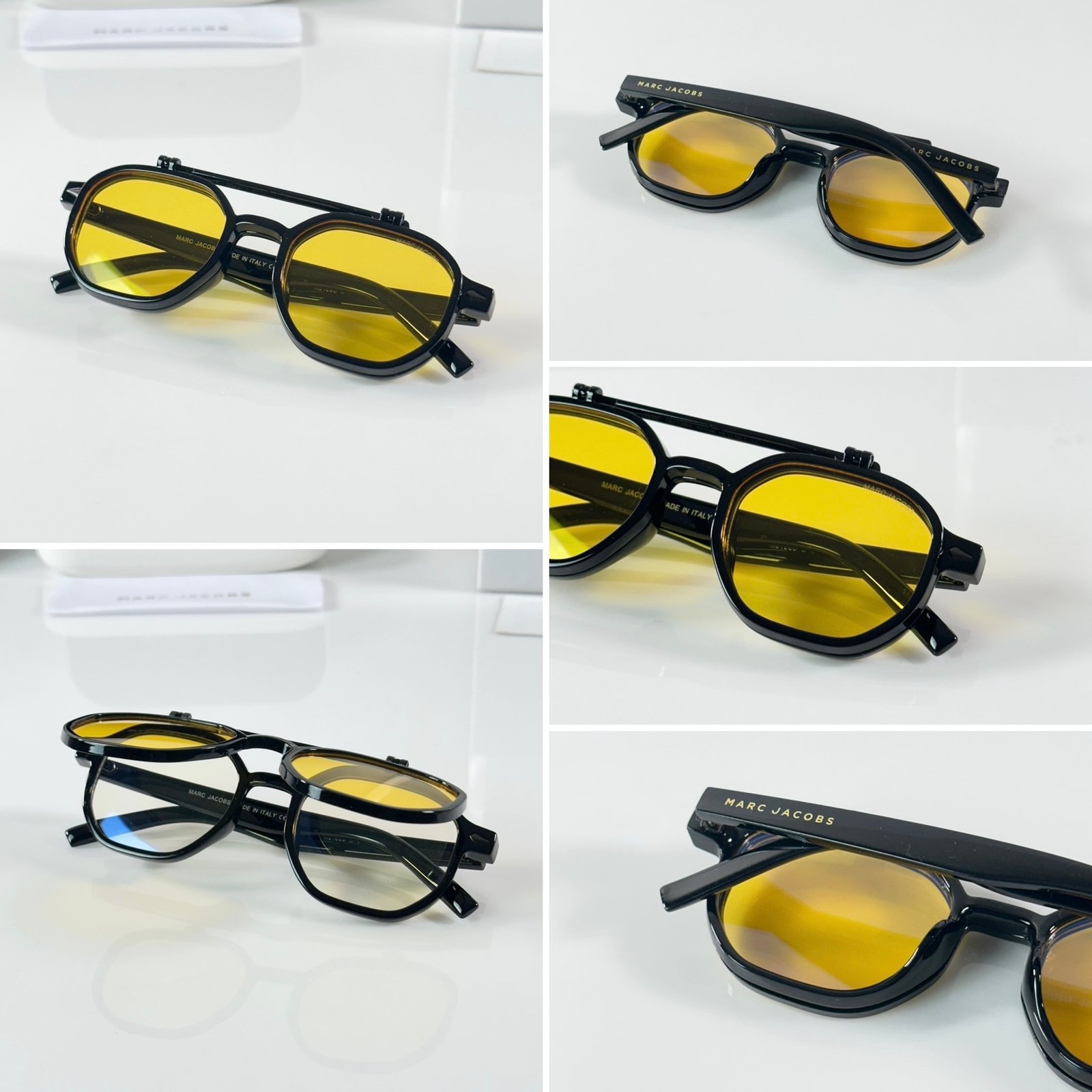 Marc Jacobs 1005 Flip Black Yellow White - Image 2