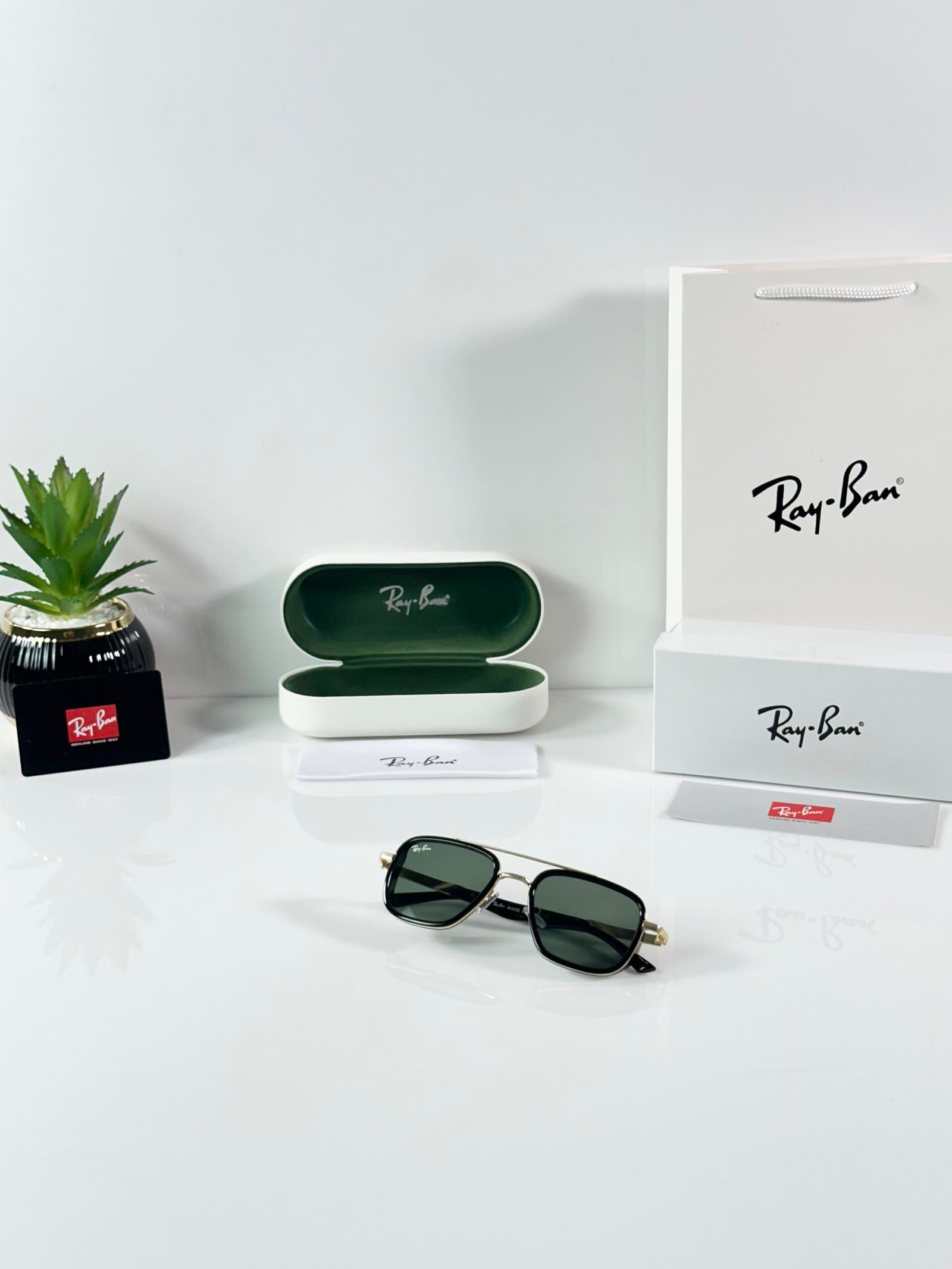 Rayban 3621 Gold Green - Image 4