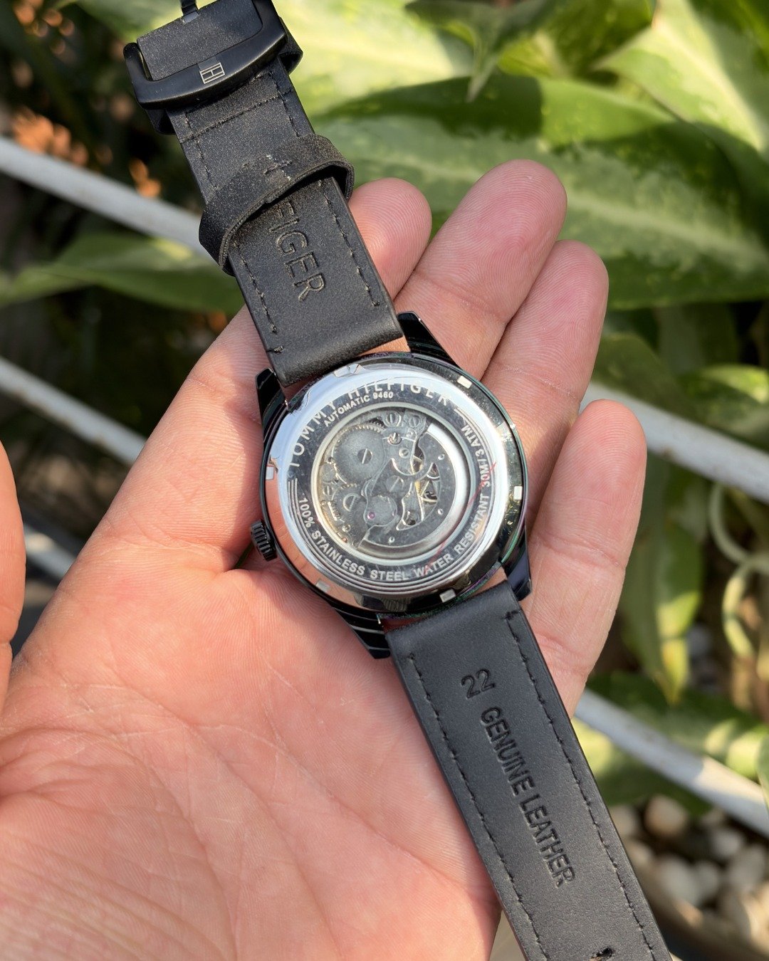 Tommmy Hilfige_r Automatic Leather Black-Silver-Black - Image 2