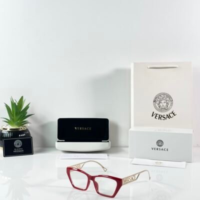 Versace WMNS 062 Gold Red Frame