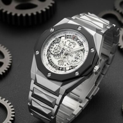 Hublo_t BigBang Tourbillion Silver-Black-White