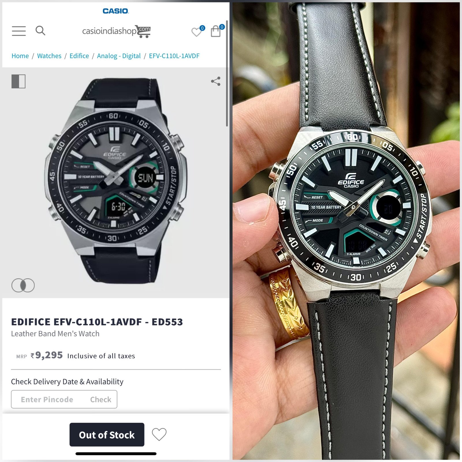 Casio EdificeEFV-C110L-1AVDF - Image 3