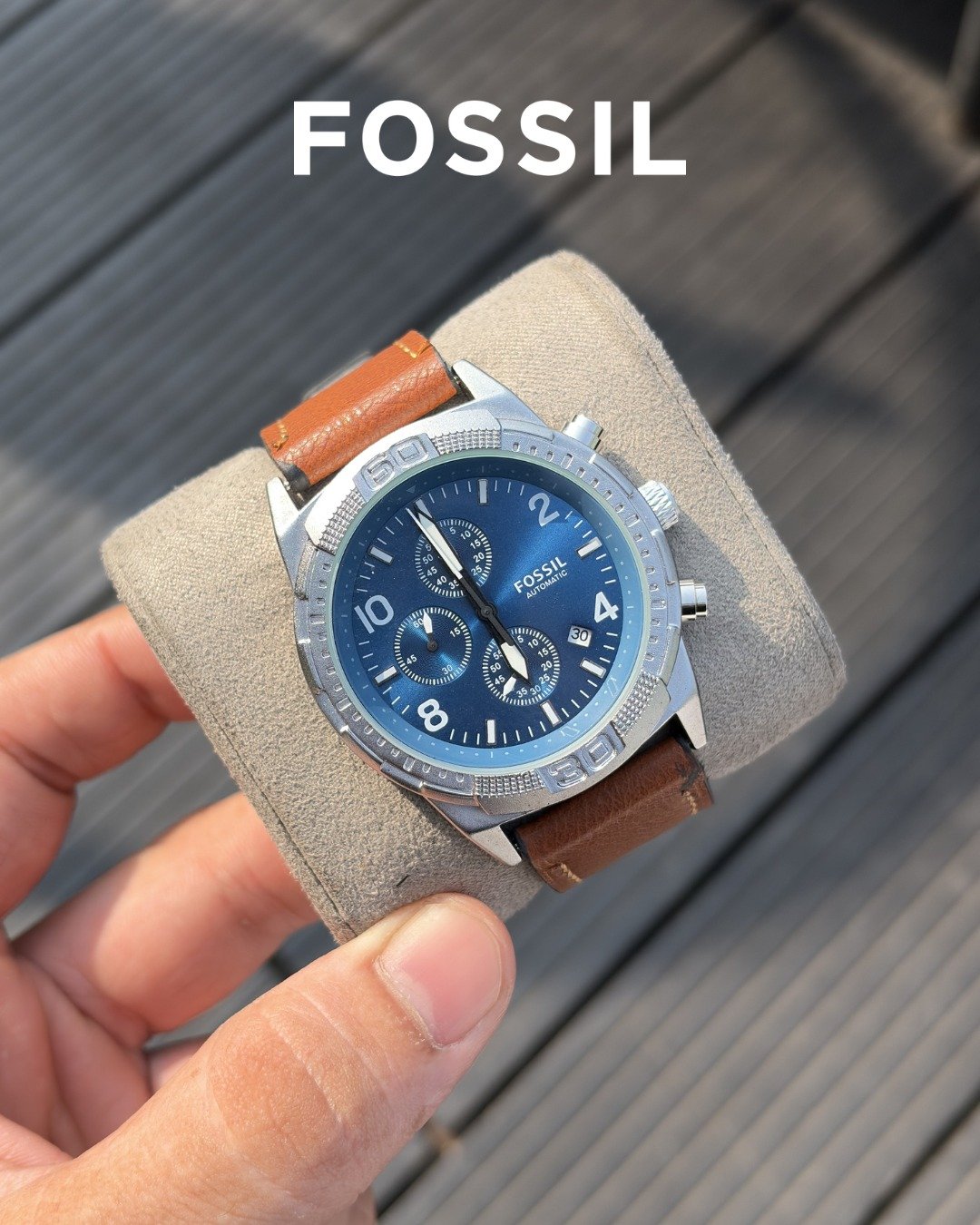 Fossi_l Bronson Chronograph Luggage Leather - Image 4