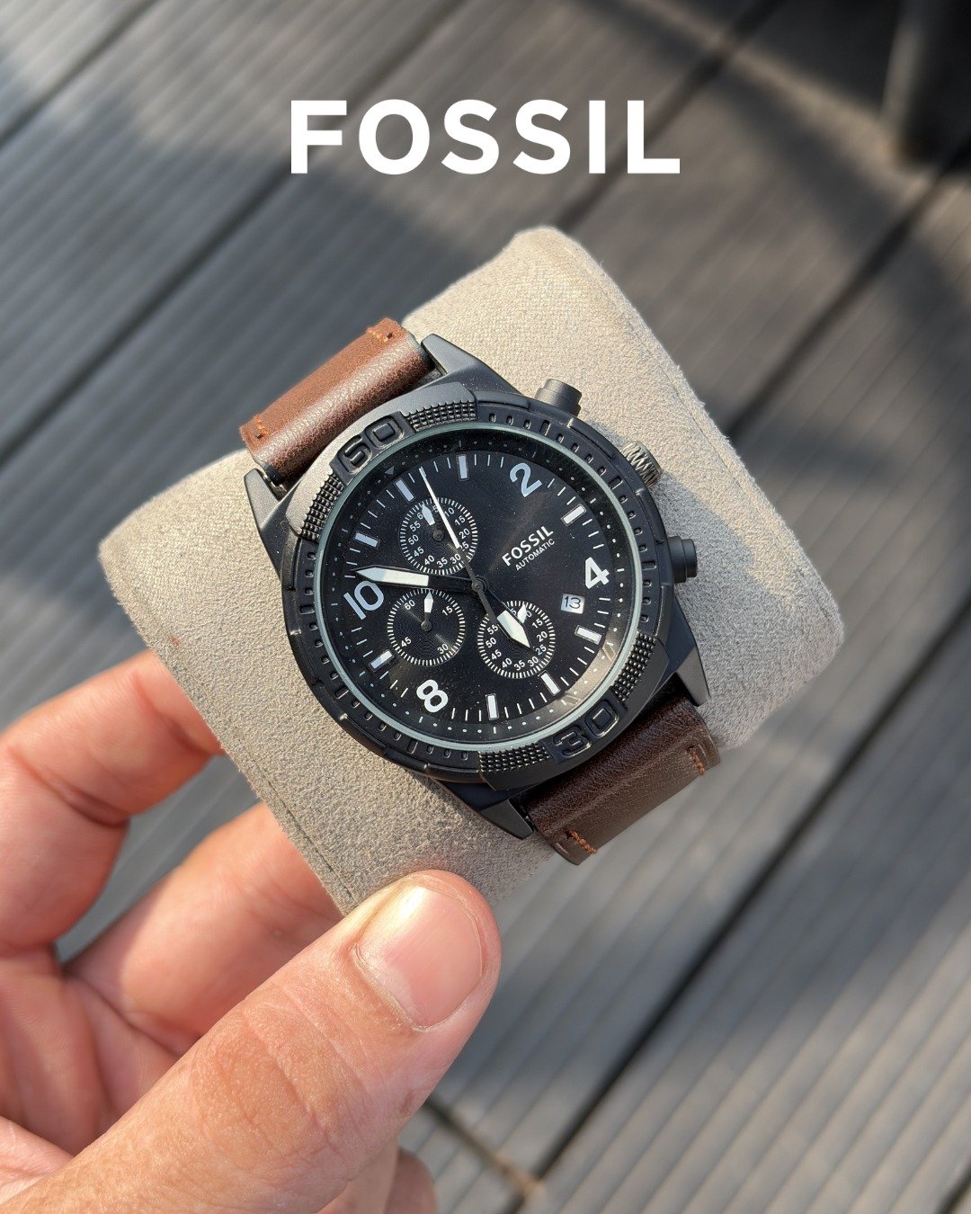 Fossi_l Bronson Chronograph Luggage Leather - Image 4