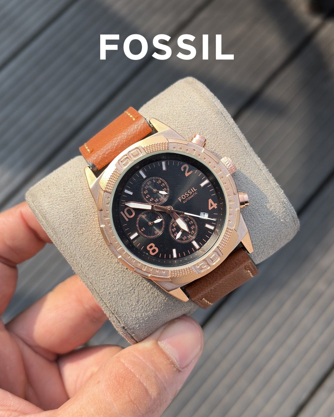 Fossi_l Bronson Chronograph Luggage Leather - Image 4