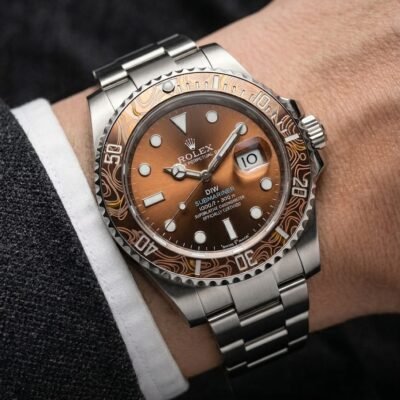 Role_x Oyster Perpetual Submarine DIW Limited Addition Silver-Orenge