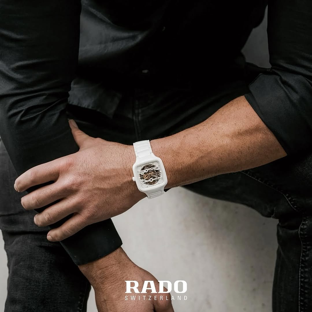 Rad_o true square automatic ceramic- white-gold - Image 3