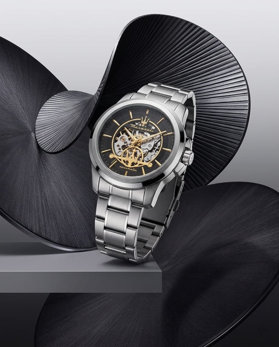 Maserat_i Successo Skeleton automatic Silver-black-gold