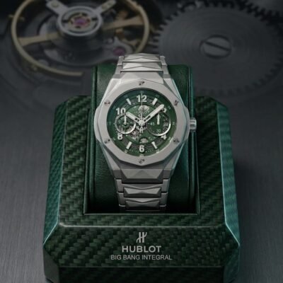 Hublo_t BigBang Tourbillion Silver-Green