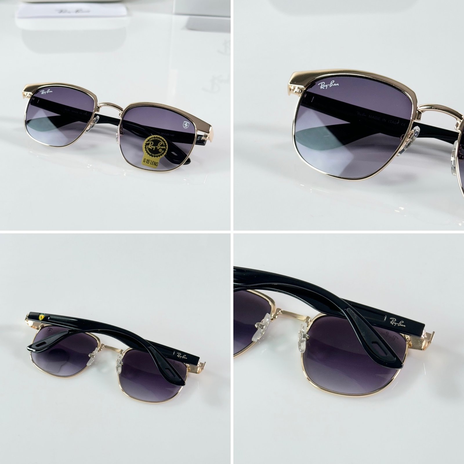 Rayban 3698 Gold Black DC - Image 2