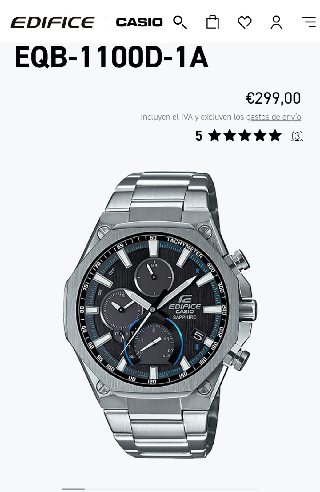 Casio Edifice Eqb-1100 D Japan - Image 6
