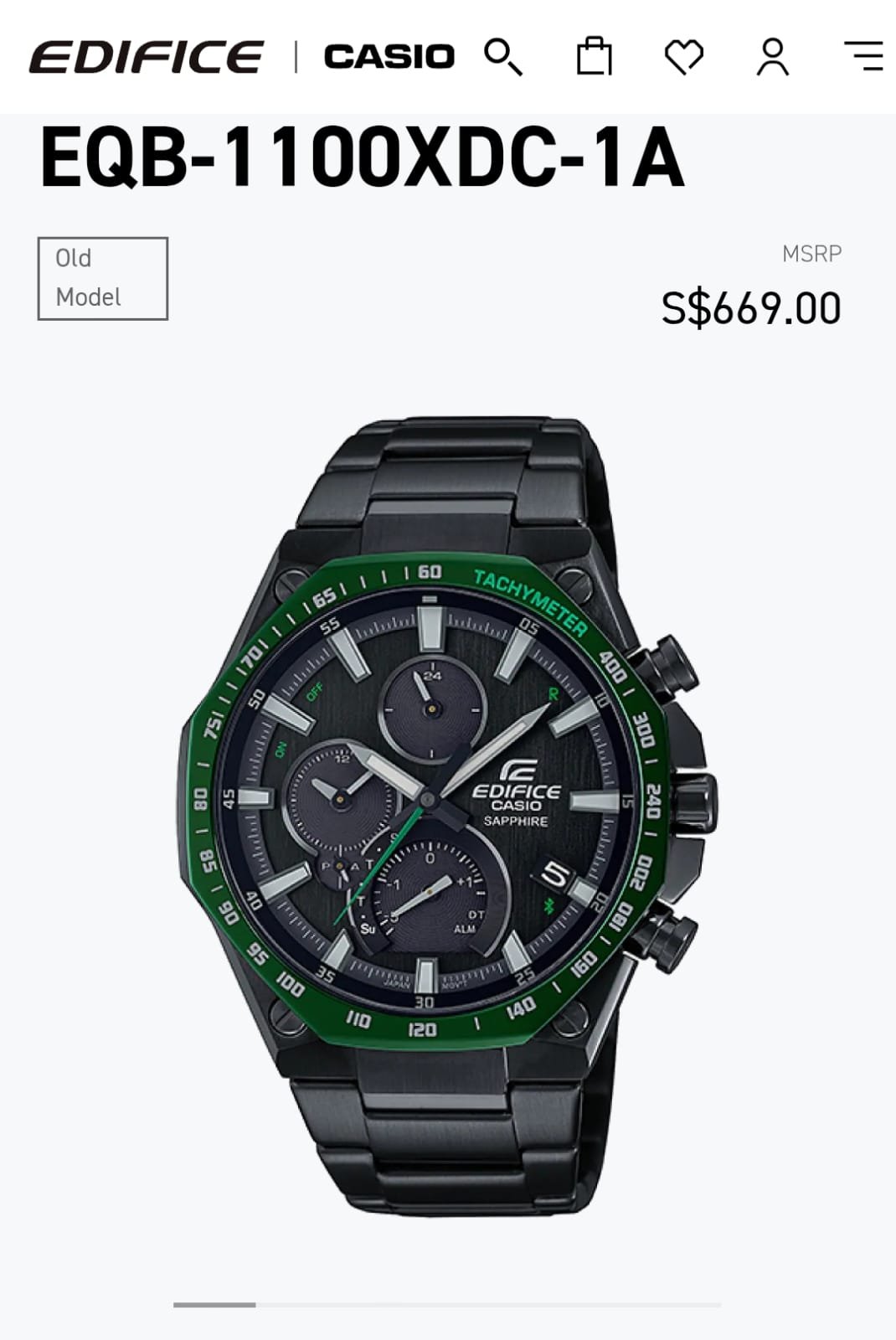 Casio Edifice Eqb-1100 D Japan - Image 5