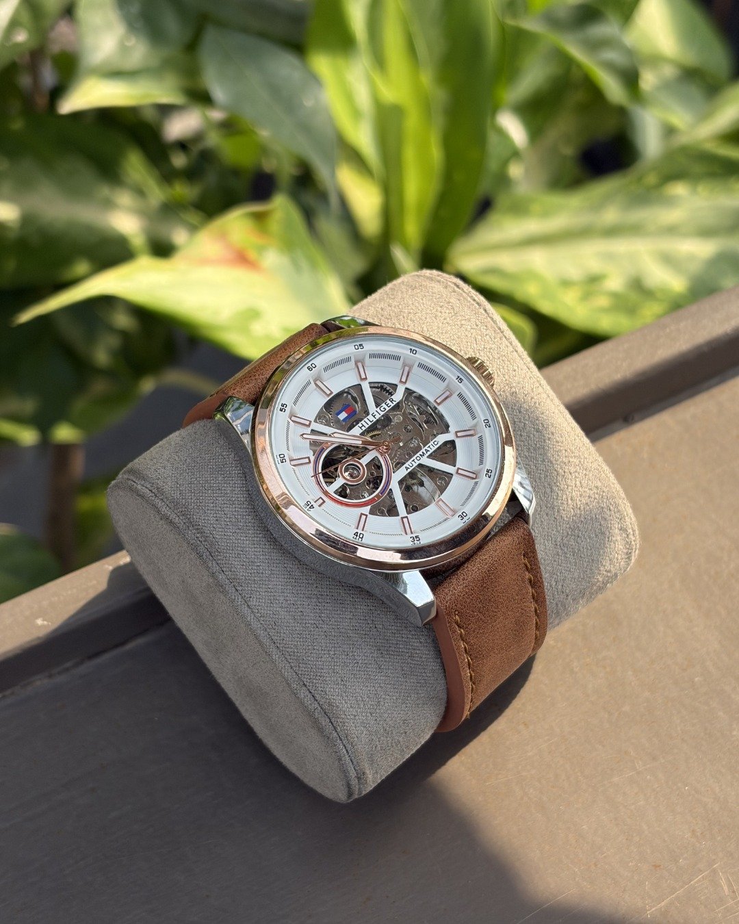 Tommmy Hilfige_r Automatic Leather LightBrown-Copper-White - Image 3