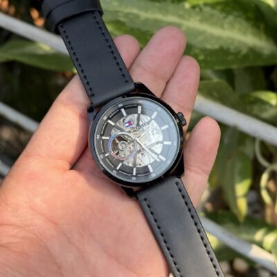 Tommmy Hilfige_r Automatic Leather Full-Black