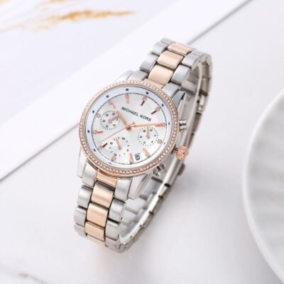 Michael_l Kors Bryant Chronograph 2Ton-Copper-White