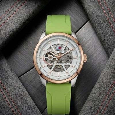 Tommmy Hilfige_r Automatic Silicon Green-Copper-White