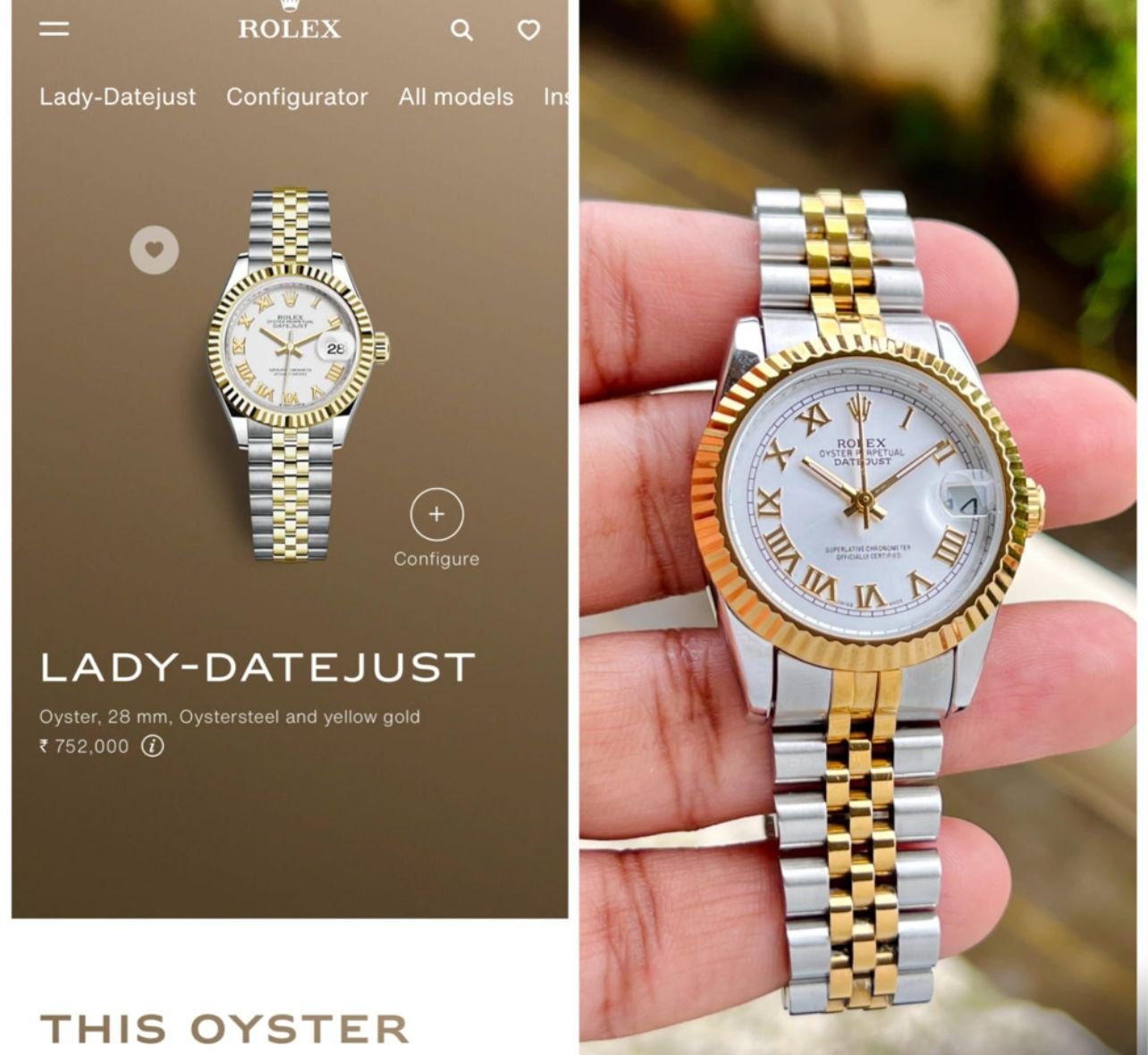 Rolee_x Oyster Perpetual Date Just Ladies - Image 2