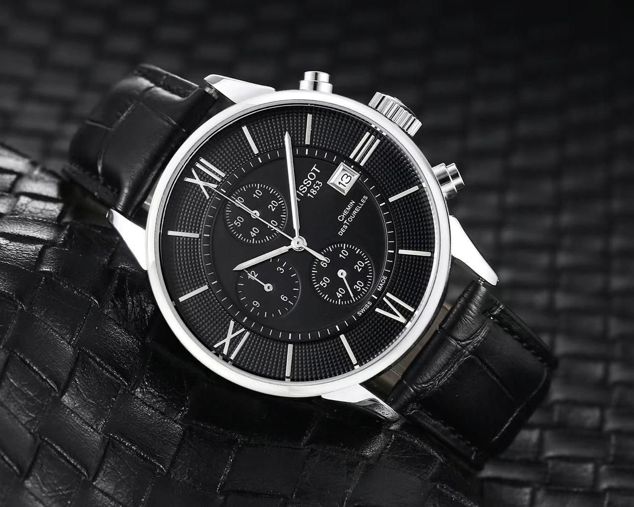 Tissoo_t 1853 Chemin Black-Silver-Black