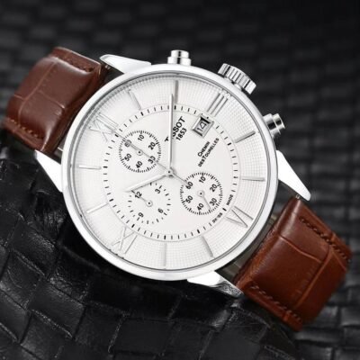 Tissoo_t 1853 Chemin Brown-Silver-White
