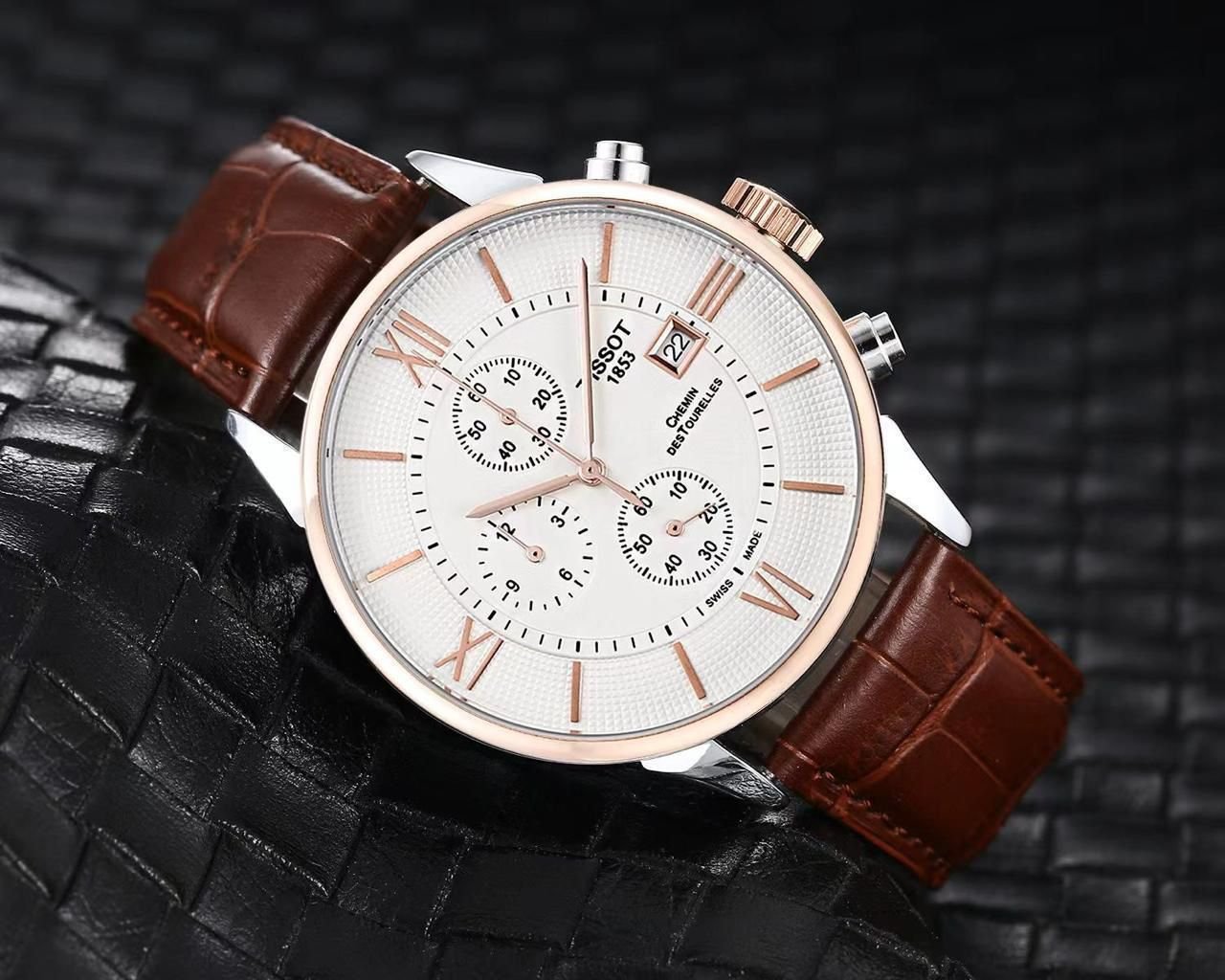 Tissoo_t 1853 Chemin Brown-Copper-White