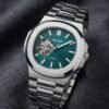 Seik_o Mod Nautilus Phantom Open Heart Automatic Silver-Green