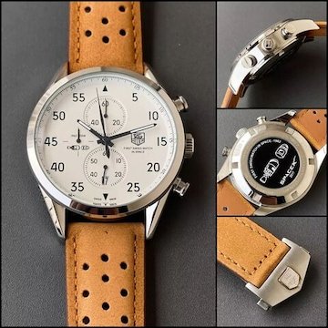 Tag heuee_r Carrera Calibre 16 Chronograph Brown-Silver - Image 2