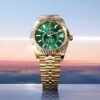 Rolee_x Oyster Perpetual Sky Dweller Gold-Green