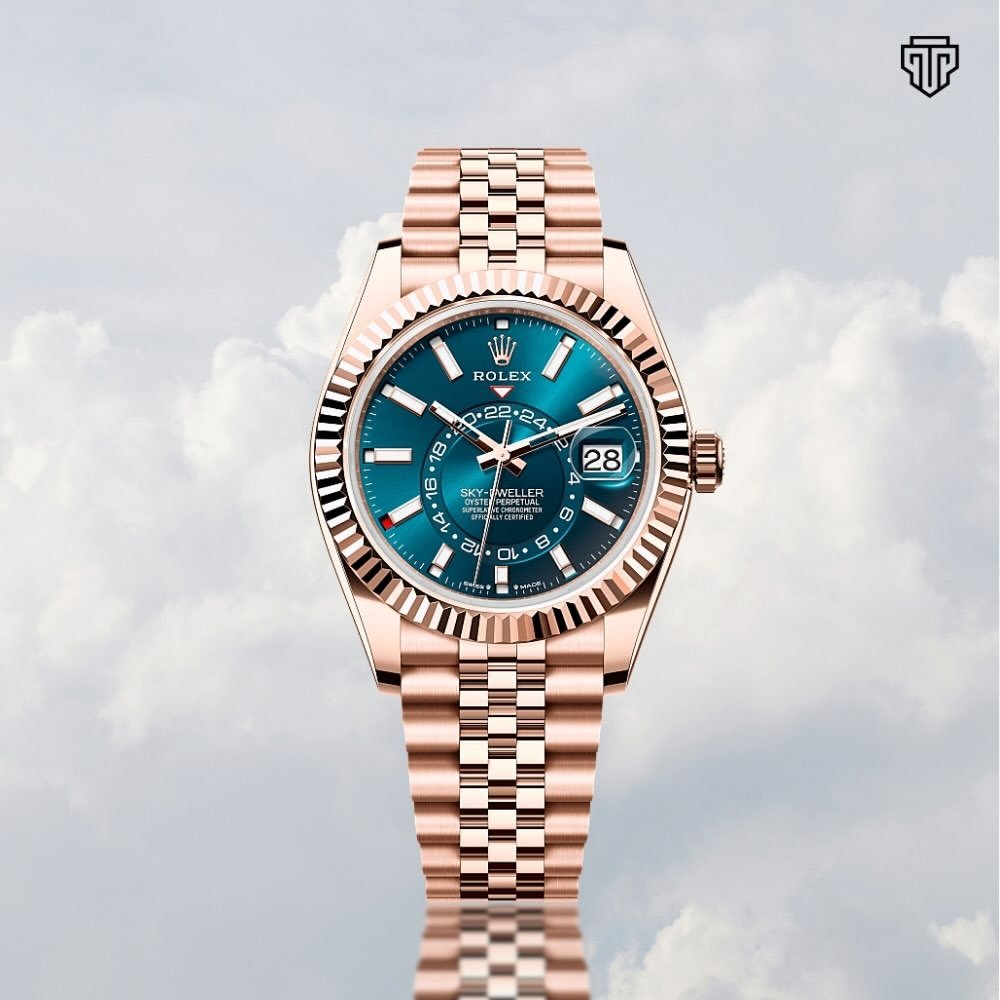 Rolee_x Oyster Perpetual Sky Dweller Copper Blue