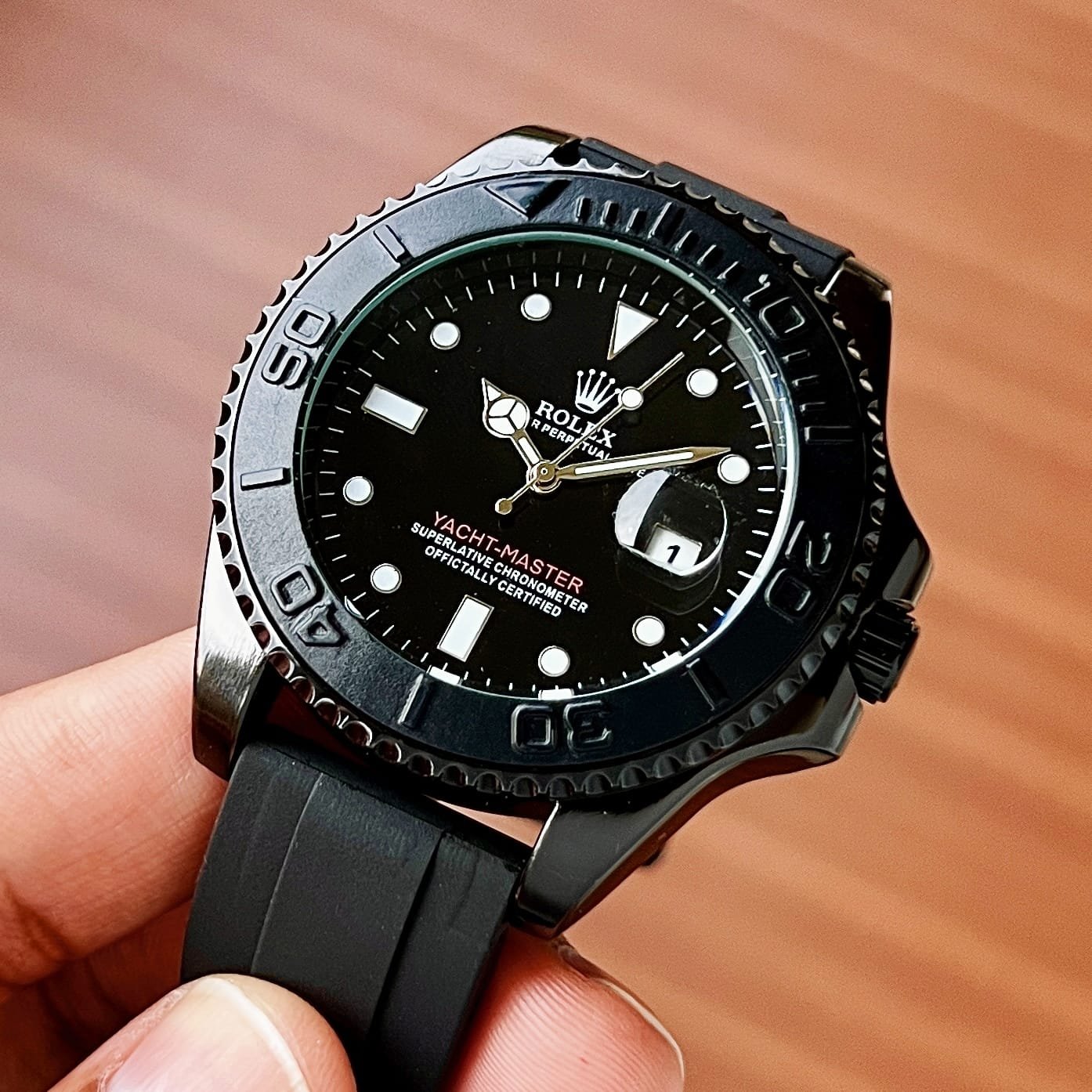 Rolee_x Oyster Perpetual Yac aster Battery Black - Image 3
