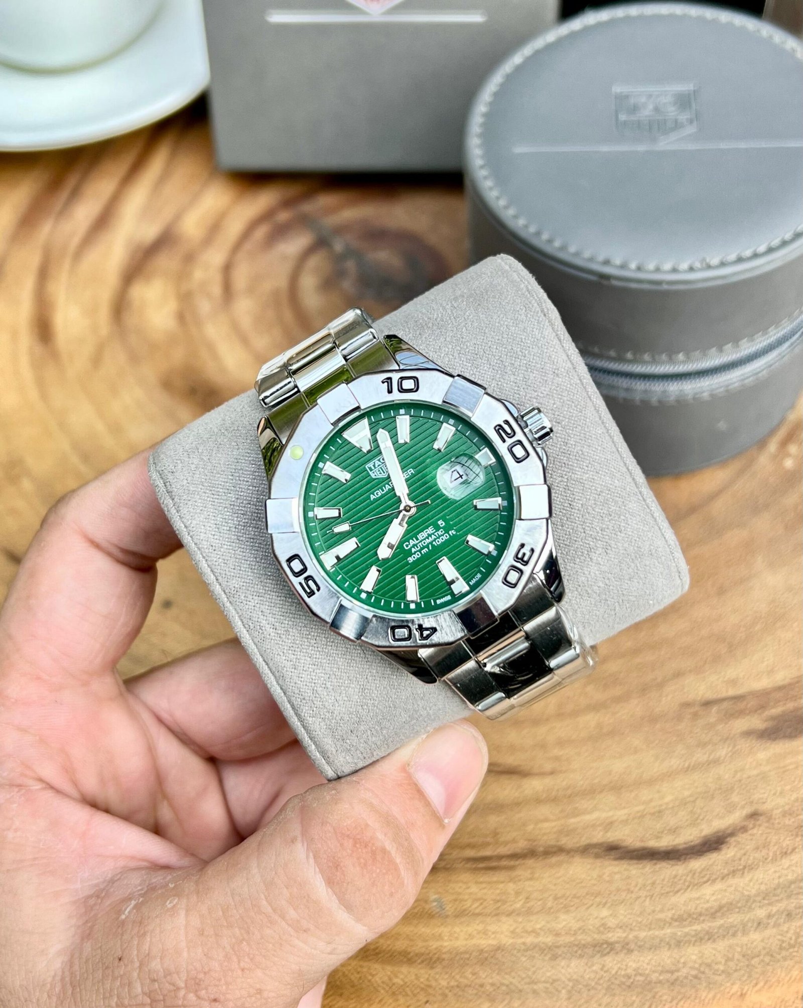 Tag Heuee_r Aquaracer Silver-Green