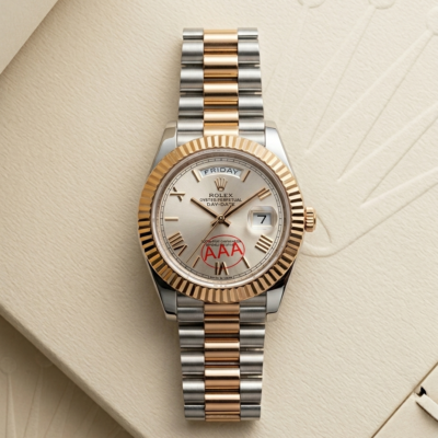 Rolee_x Oyster Perpetual Day Date 40 Battery 2Ton-Copper-Pink