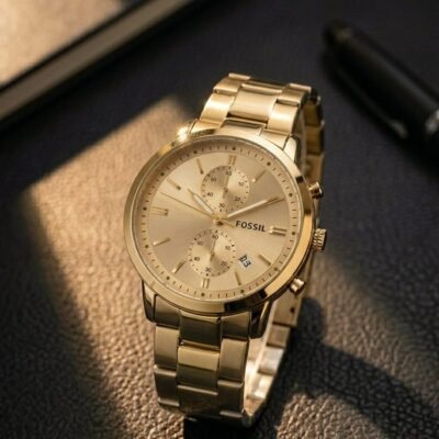 Fossii_l Minimalist Chronograph Gold