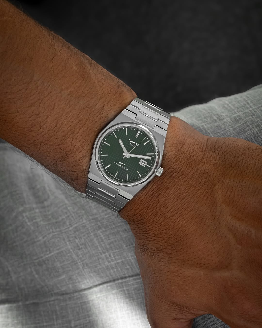 Tissoo_t 1853 Prx Automatic Top Quality Silver-Green - Image 5
