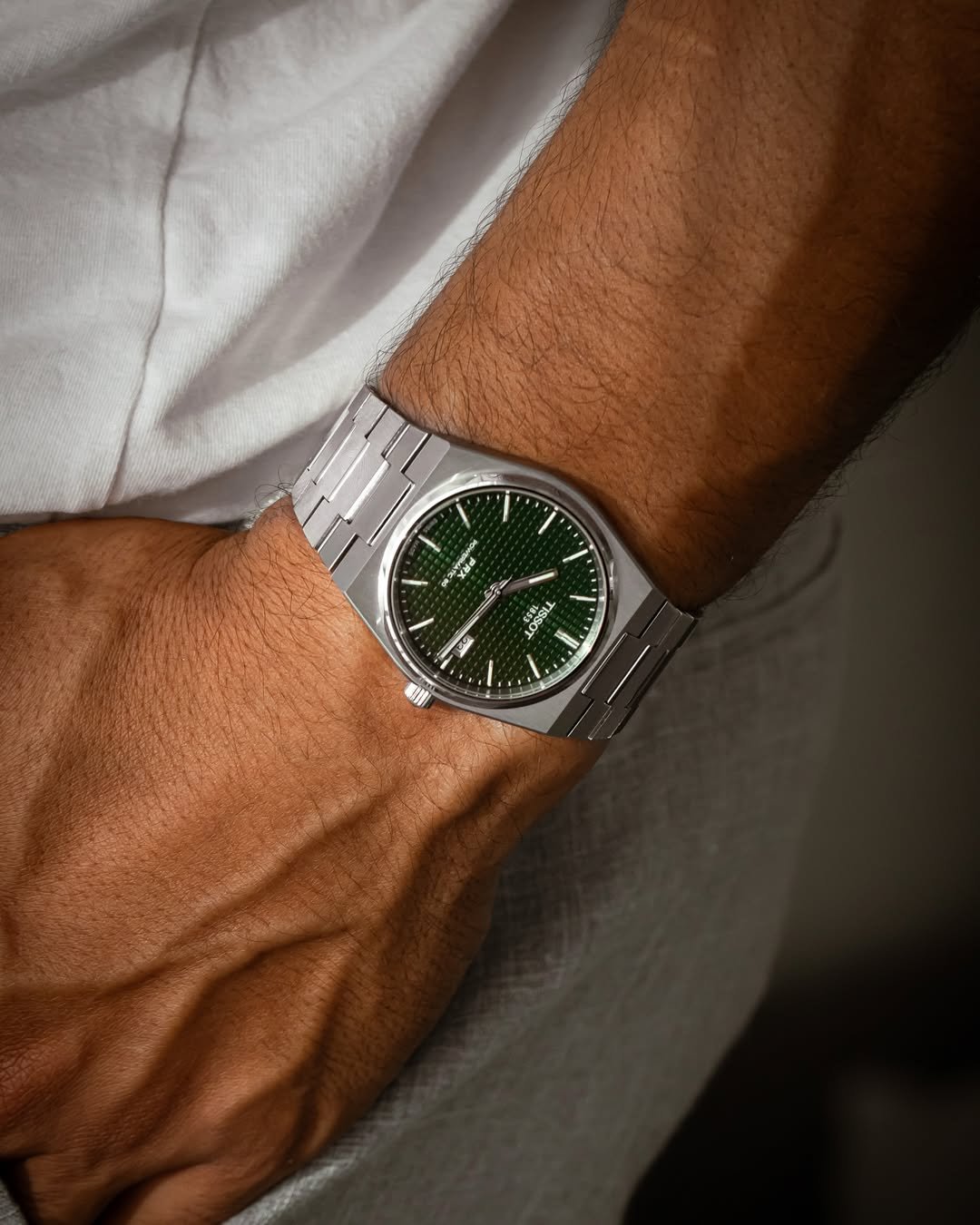 Tissoo_t 1853 Prx Automatic Top Quality Silver-Green - Image 4